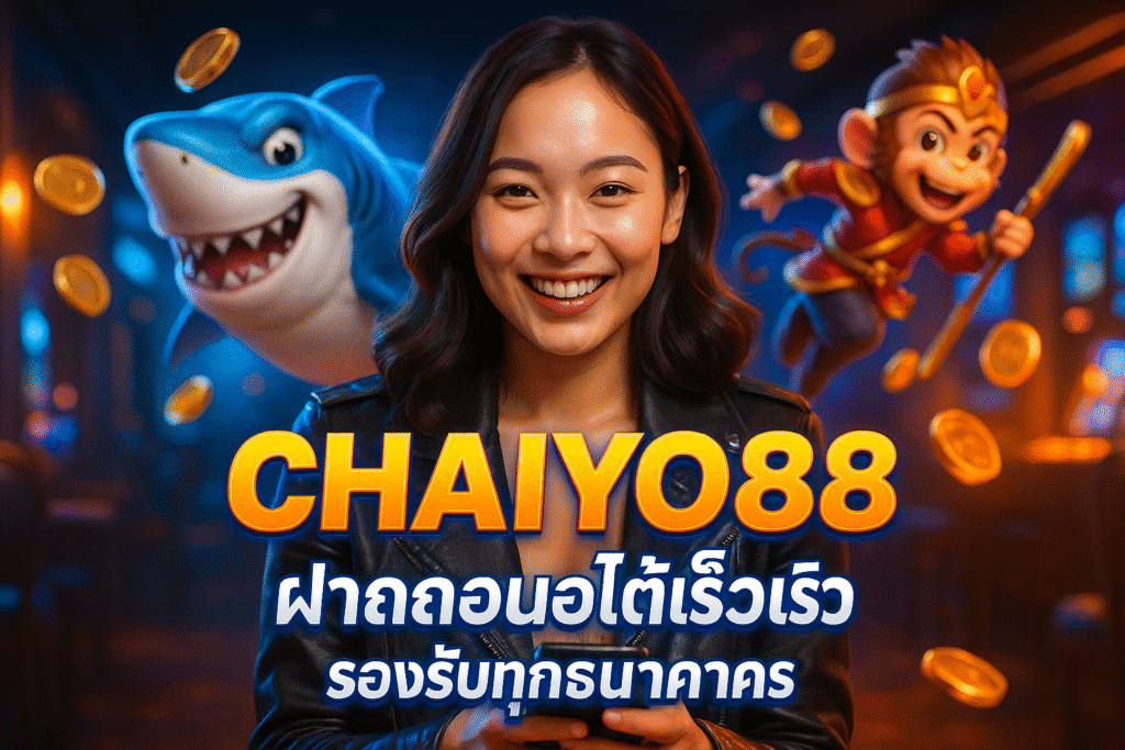 CHAIYO88 ฝากถอนออโต้เร็ว รองรับทุกธนาคาร