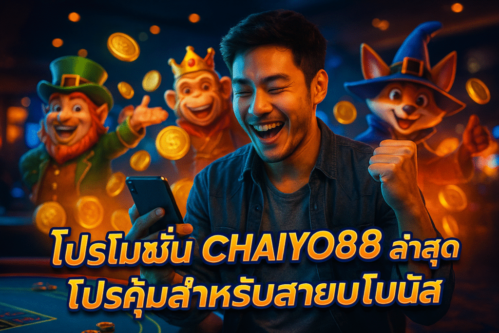 โปรโมชั่น CHAIYO88 ล่าสุด โปรคุ้มสำหรับสายโบนัส